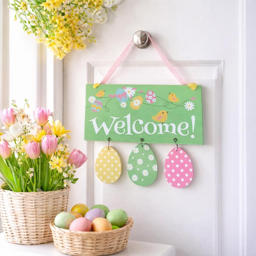 Welcome Easter Hanging Sign
